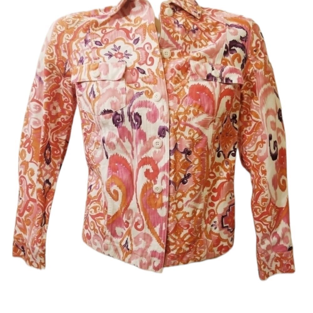 Coldwater Creek Colorful Jacket Sz PXS